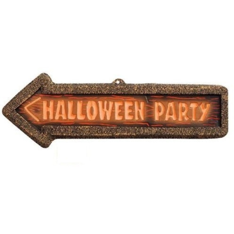 Halloween Neon Signpost
