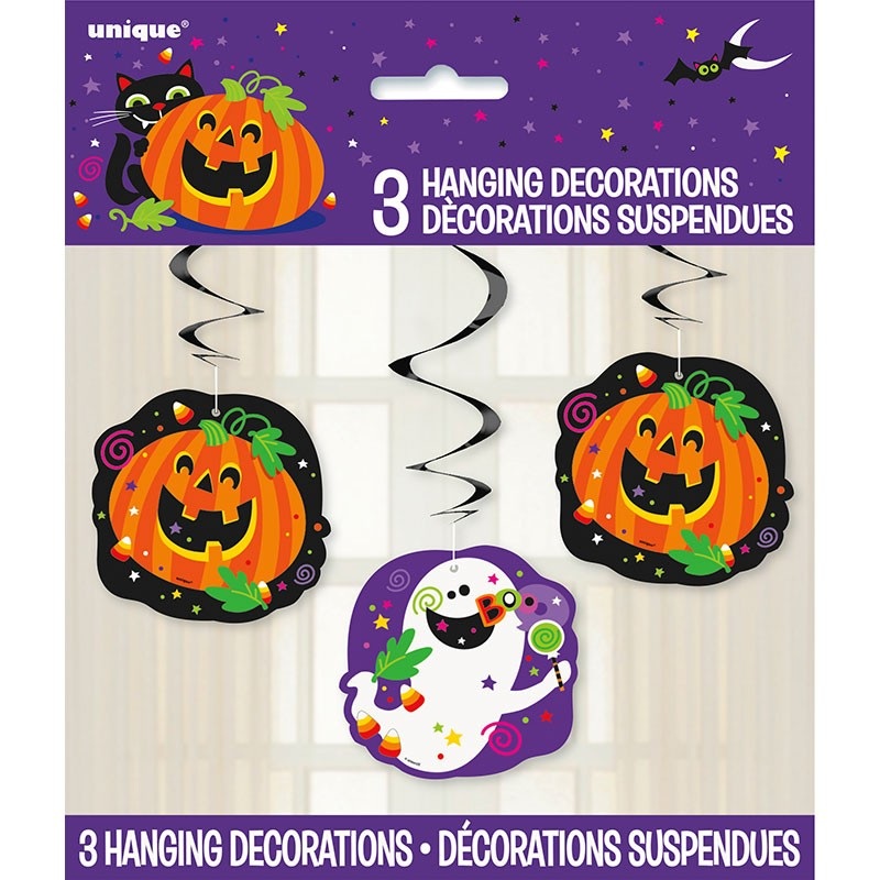 Happy Halloween monster swirl decoration