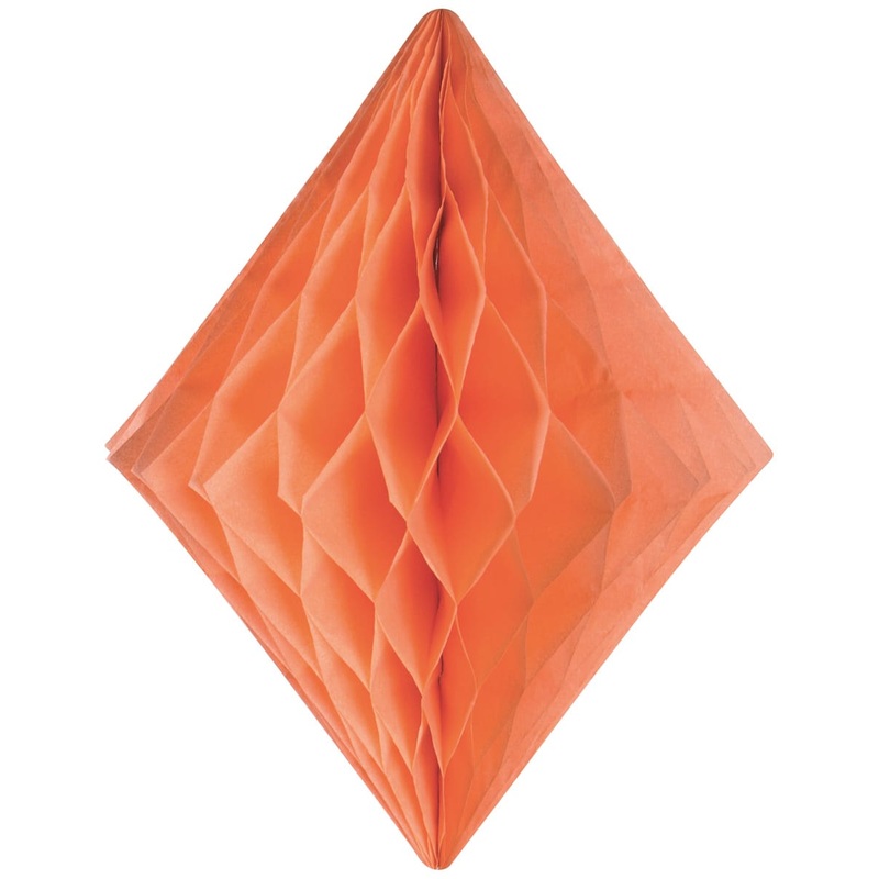 Honeycomb diamond orange 30cm