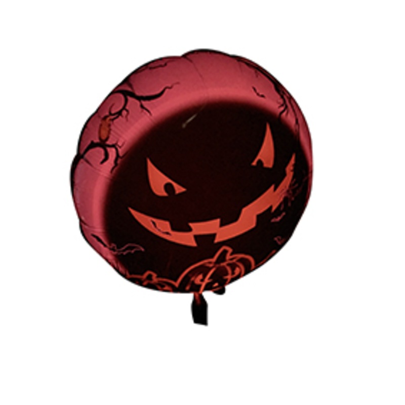 LED foil balloon scary pumpkin