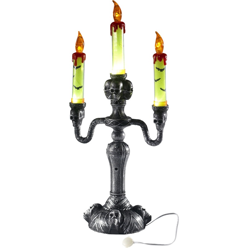 Luminous scary decorative candlestick