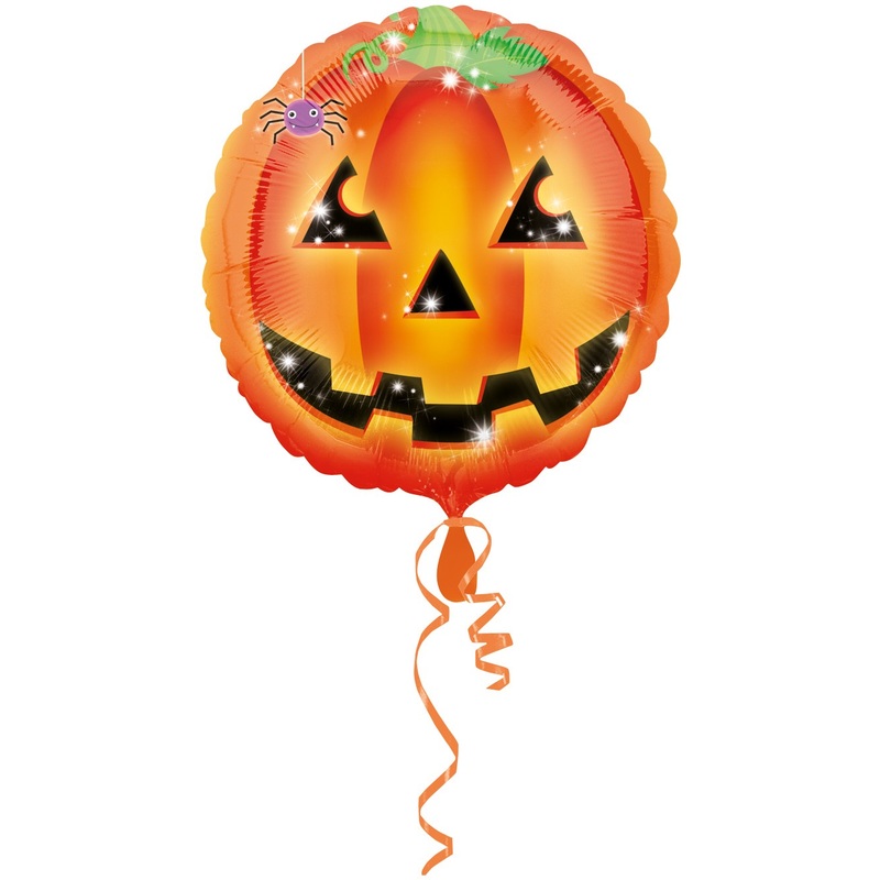 Playful Pumpkin Foil Balloon 45cm