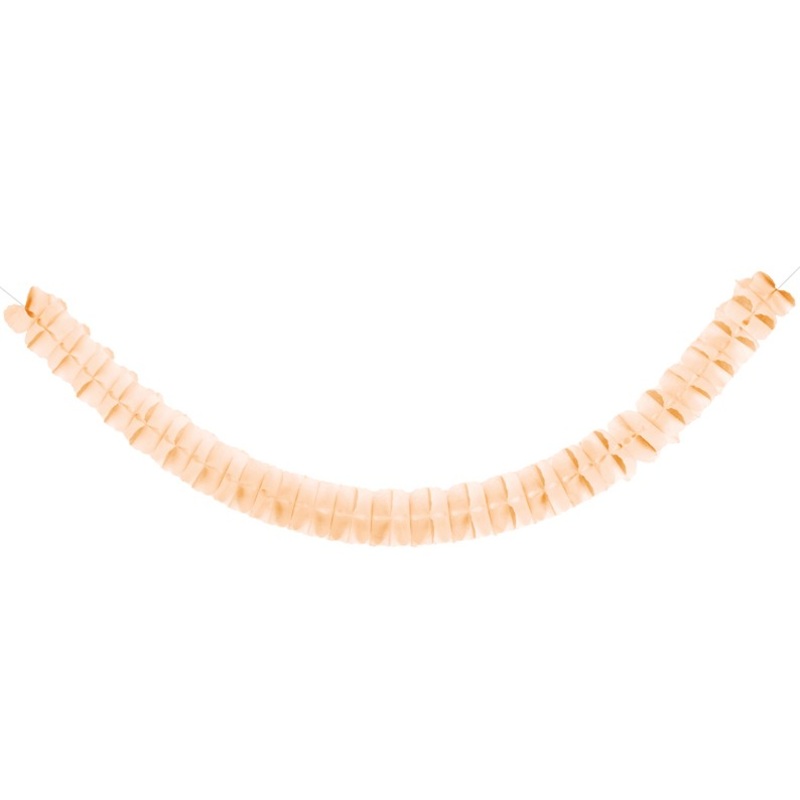 Ruched garland Norma apricot 3m