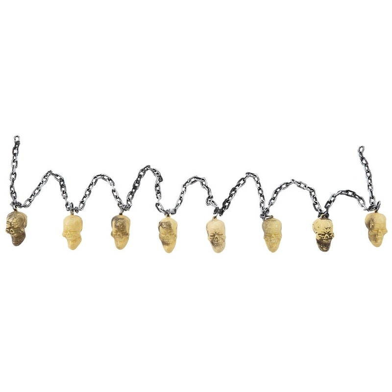 Scary skull chain decoration Halloween 170cm