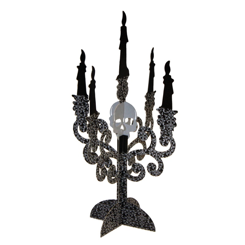 Skull Dmen candlestick decoration