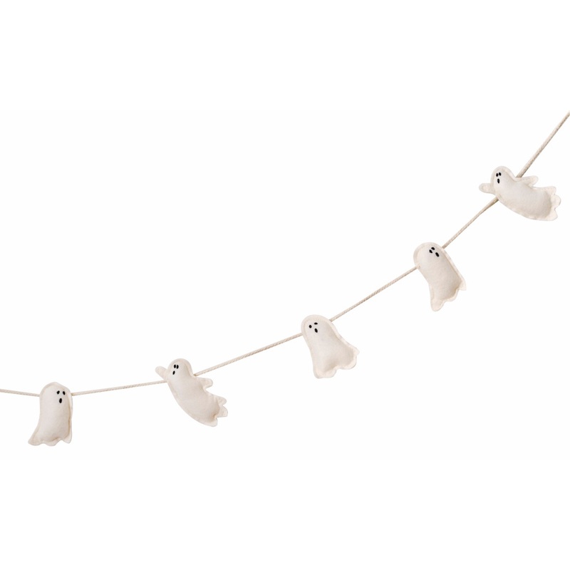 Small ghost garland made of felt 2m