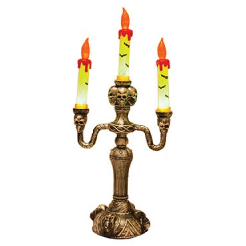 Three Halloween decoration candlesticks 40cm