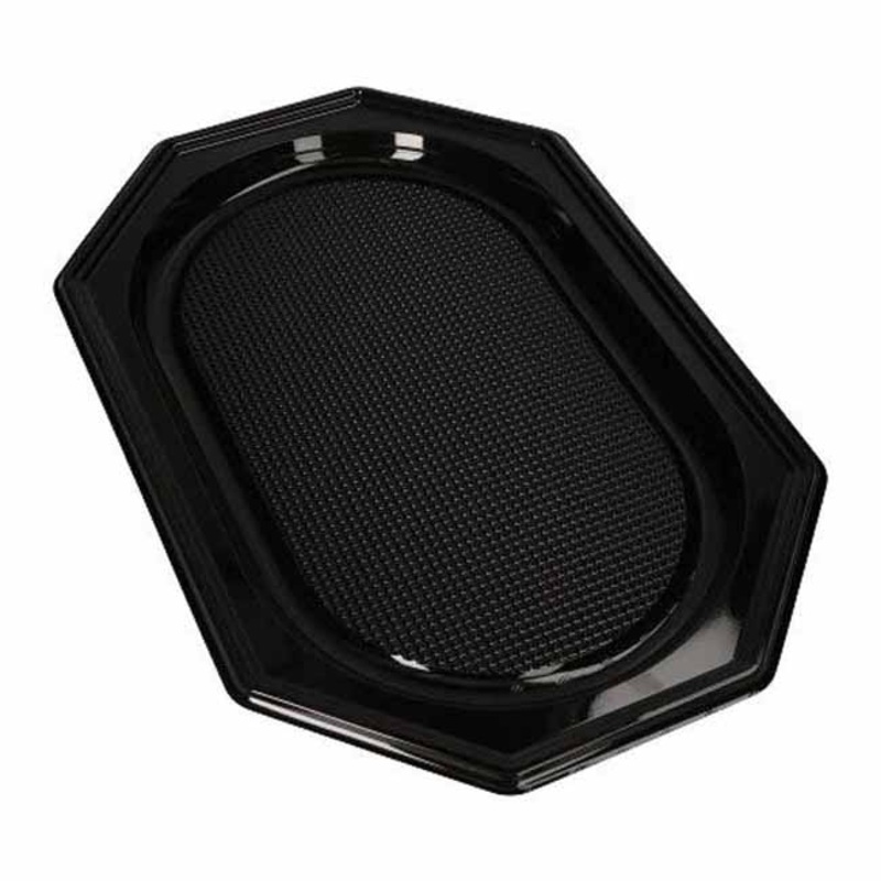 10 PET serving plates square black 45cm x 30cm
