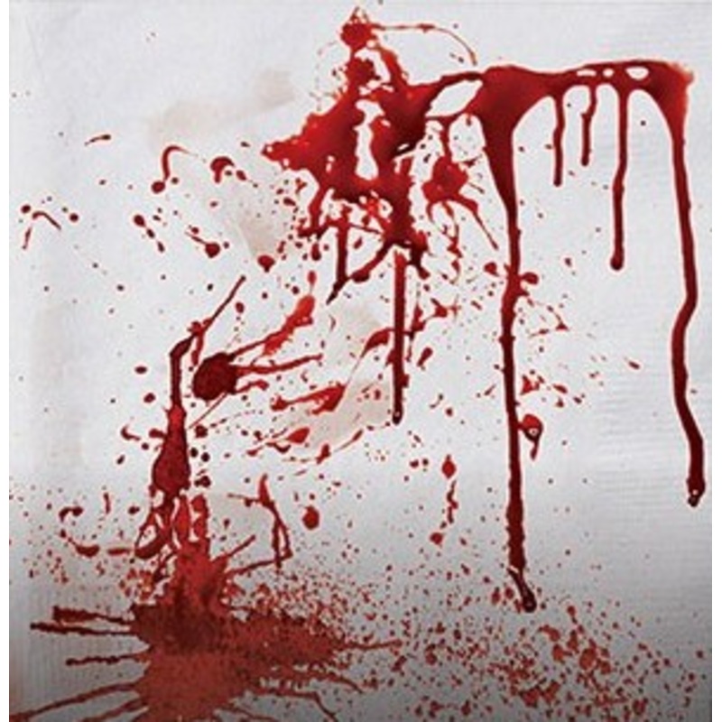 16 Bloodstained Halloween Napkins 33cm x 33cm