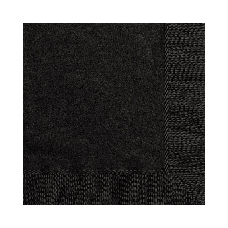 20 napkins Vera black 25cm