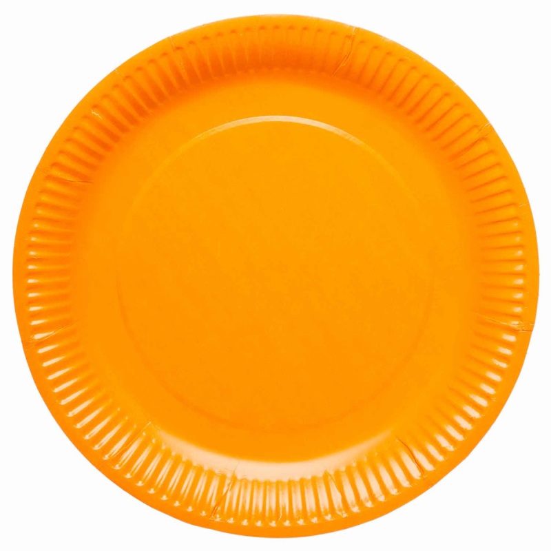8 Clementine Eco paper plates 23cm