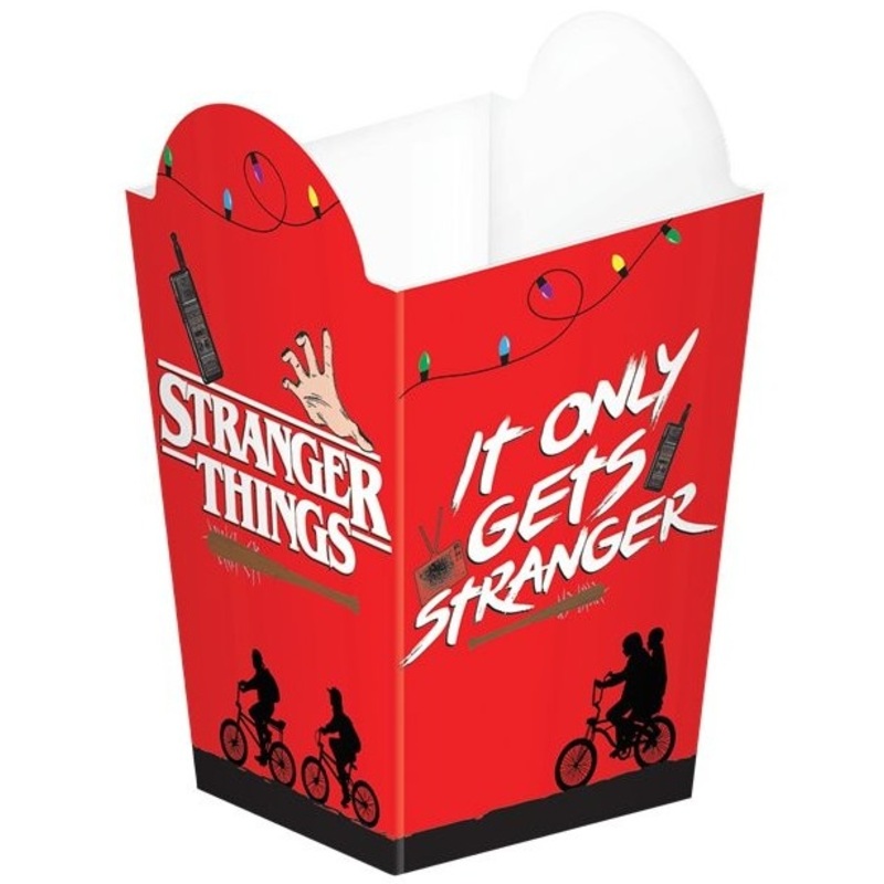 8 Stranger Things popcorn bags 14cm