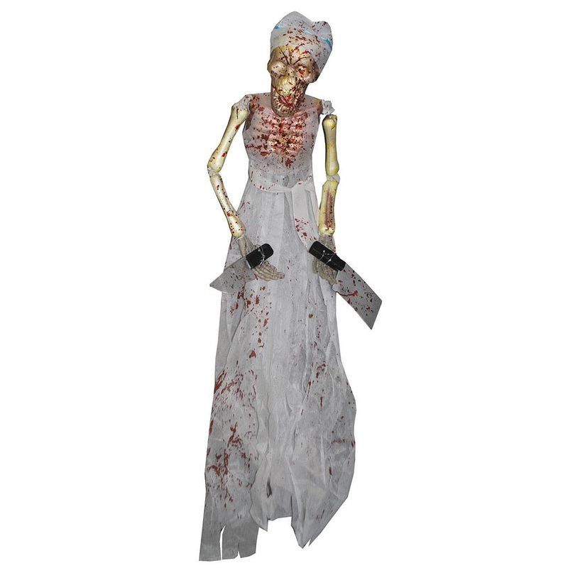 Butcher skeleton Halloween decoration 150cm