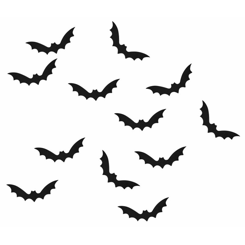 Confetti Bat Black Wood