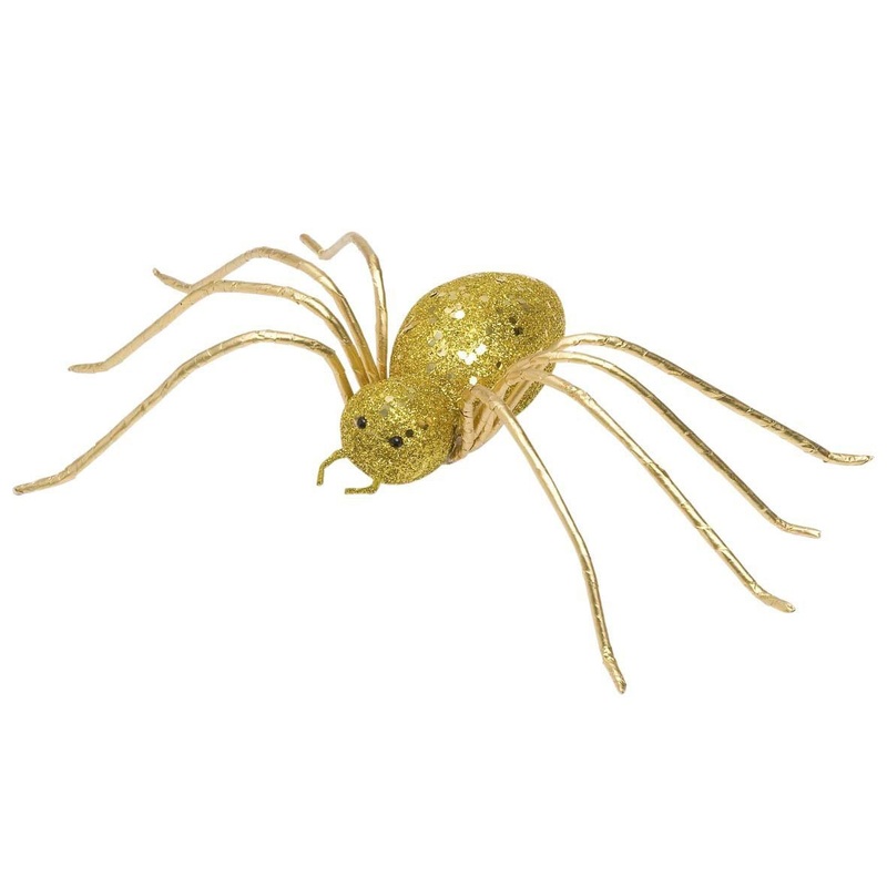 Gold glittering tarantula abyss