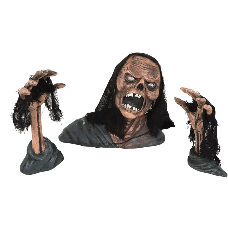 Halloween decoration zombie garden plug horror 3-part