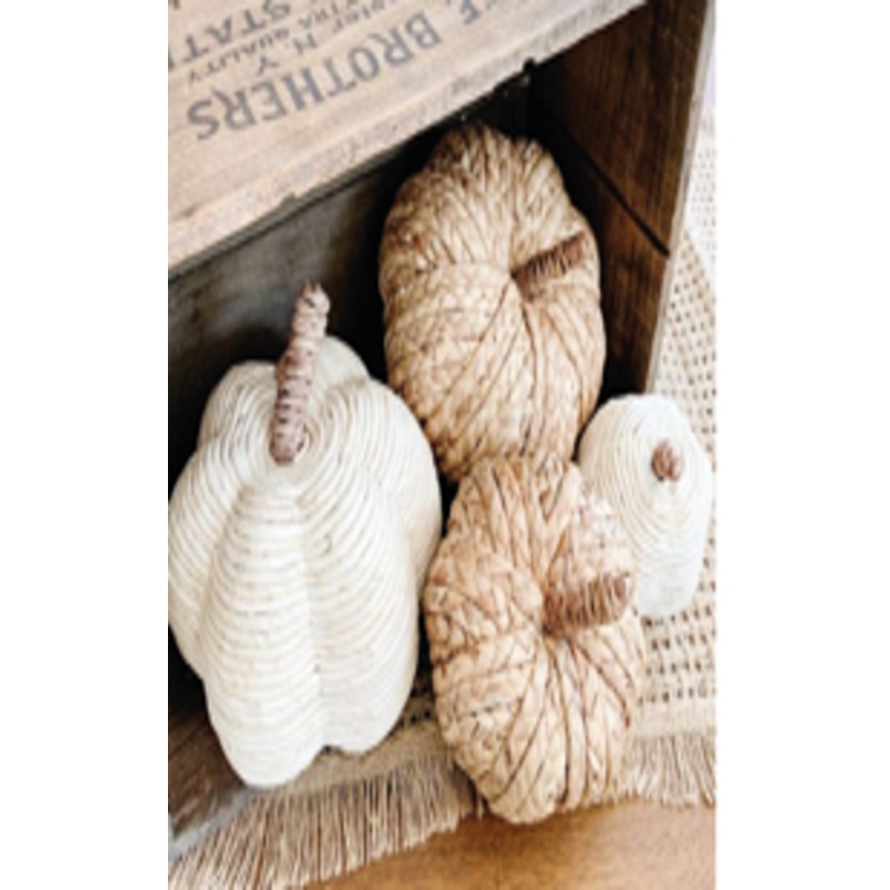Jute decorative figure pumpkin large
