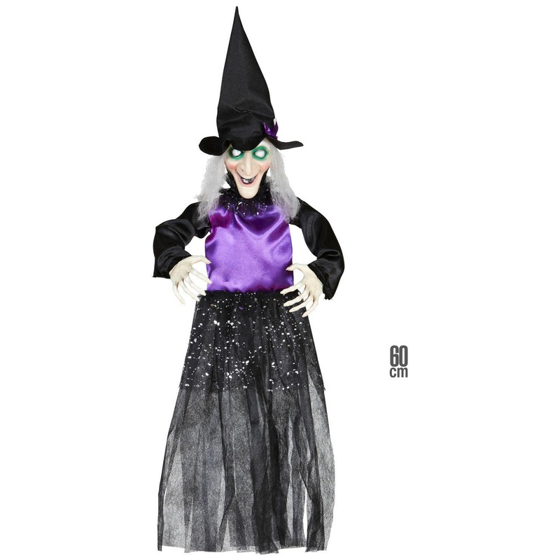 Scary witch Halloween decoration 60cm