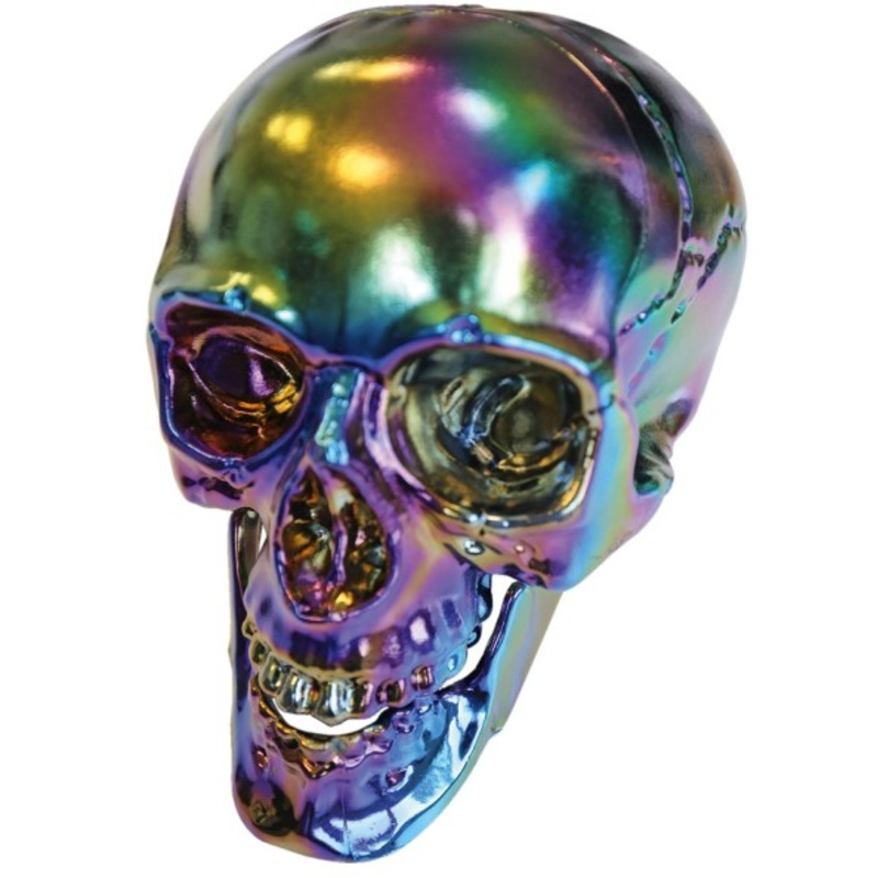 Skull decoration figure colored 20cm