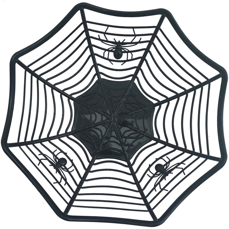 Spider web basket 33cm in black