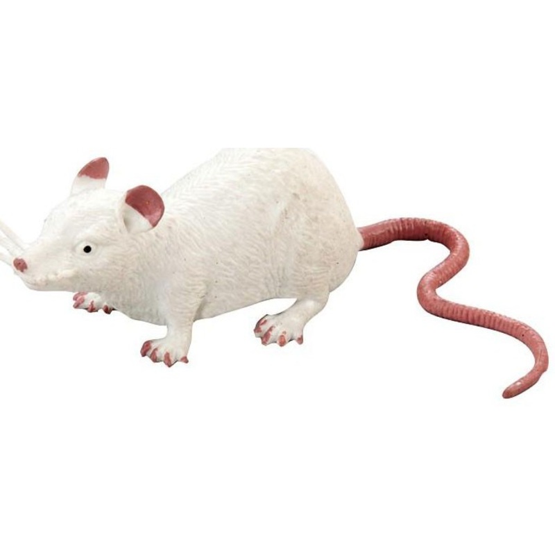 White Halloween decoration rat Emma