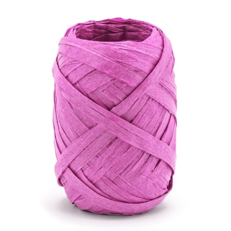 10m raffia ribbon fuchsia