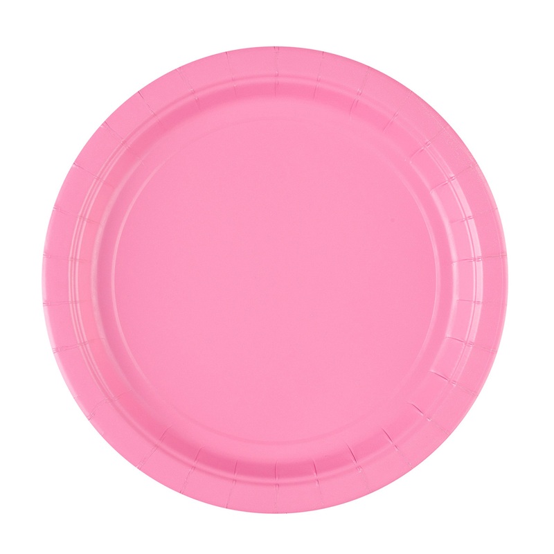 20 plates Mila light pink 23cm