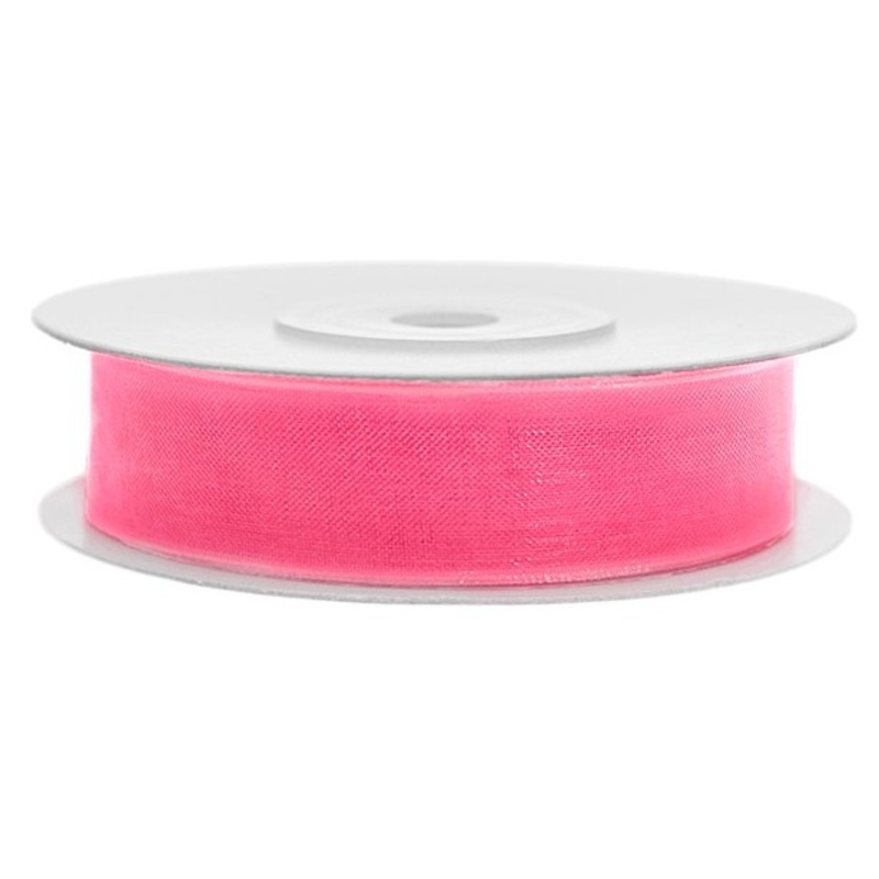 25m chiffon ribbon light pink