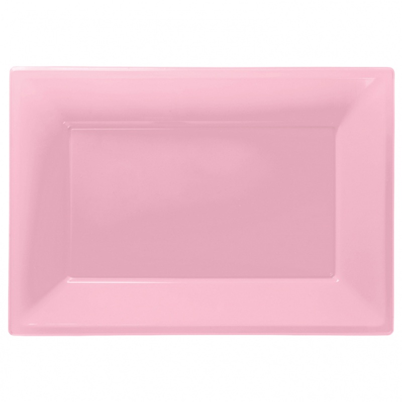 3 serving plates Mila light pink 33 x 23cm