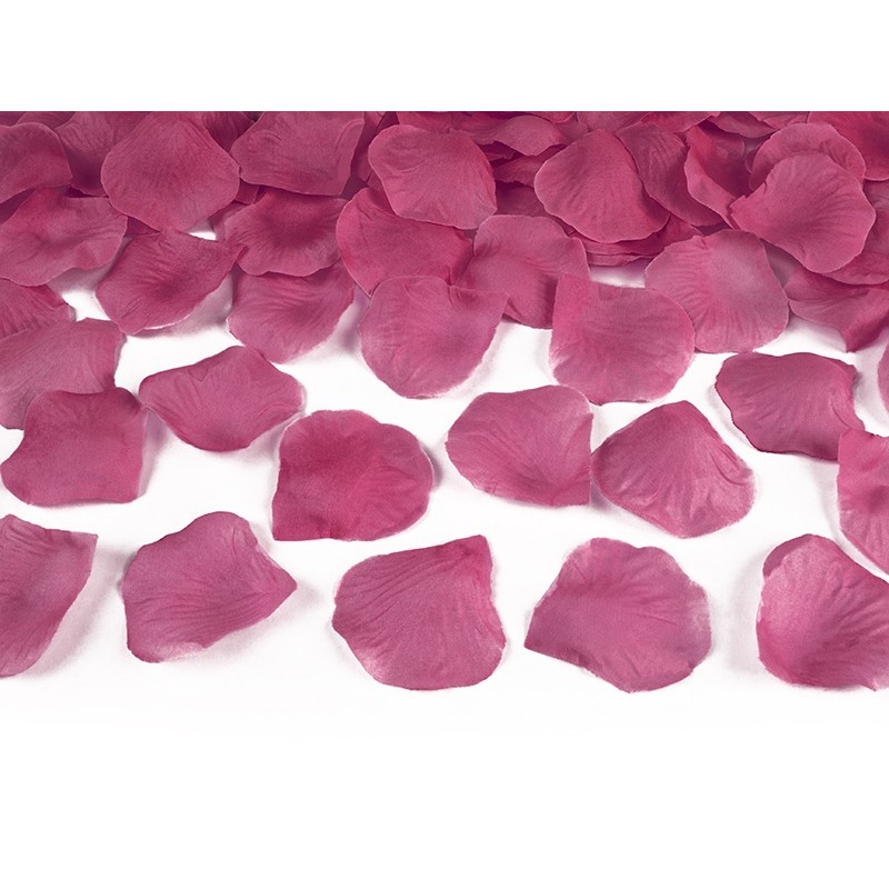 500 rose petals Amour raspberry