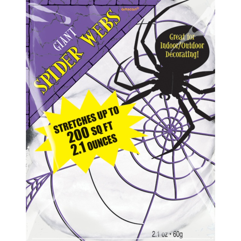 Cobweb decoration set 18.5m