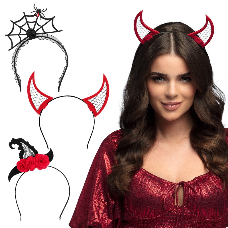 Diadem Halloween 3 sortiert