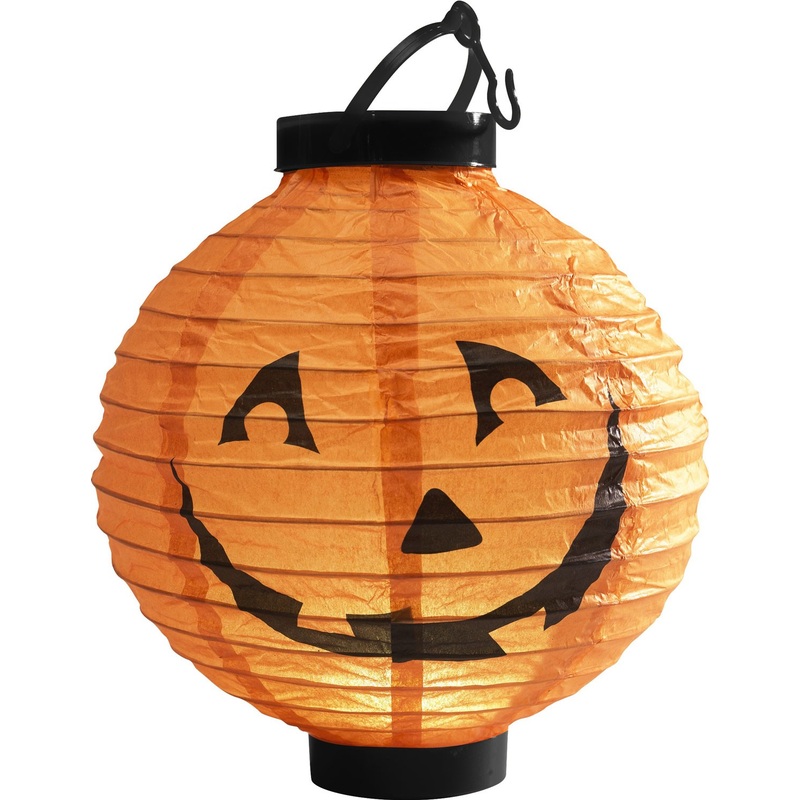 Friendly Halloween pumpkin lantern 22cm