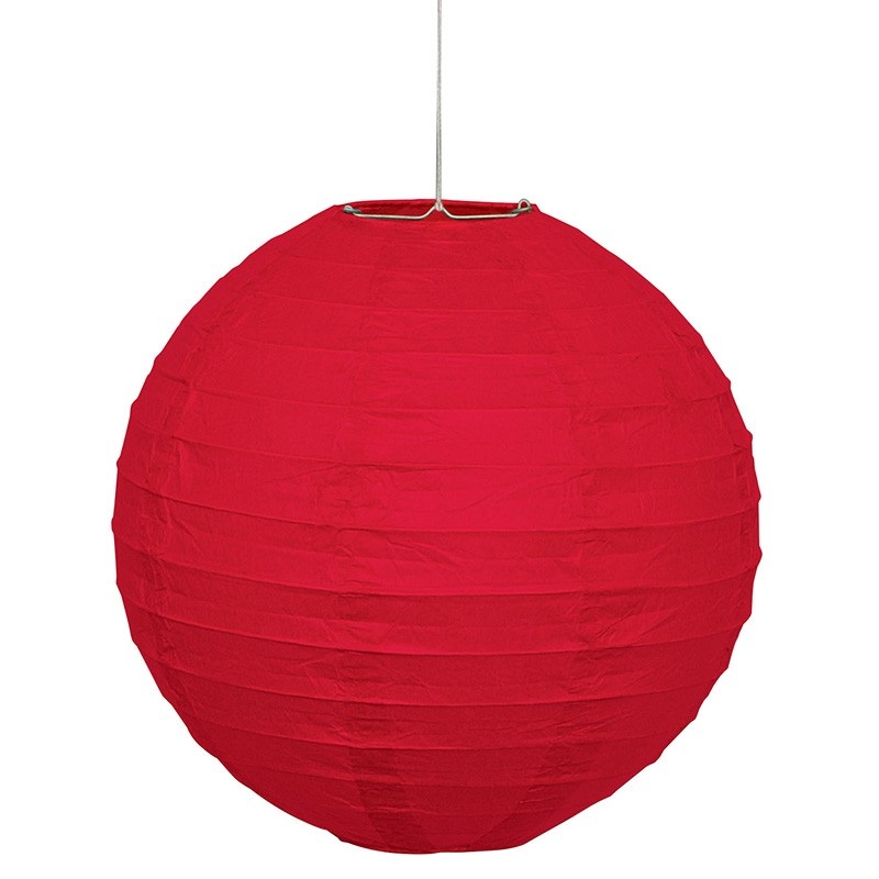 Lampion decoration red 25cm