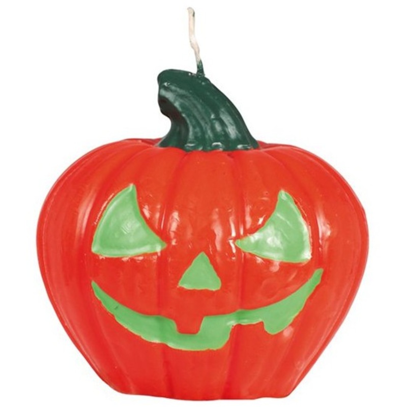 Large pumpkin candle for Halloween 9.5cm