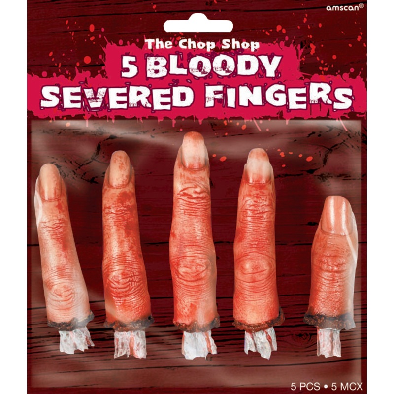 Mystery Dinner Bloody Chopped Off Fingers 5 pieces