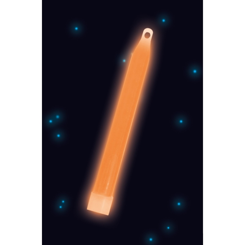 Power glowstick with cord 15cm orange