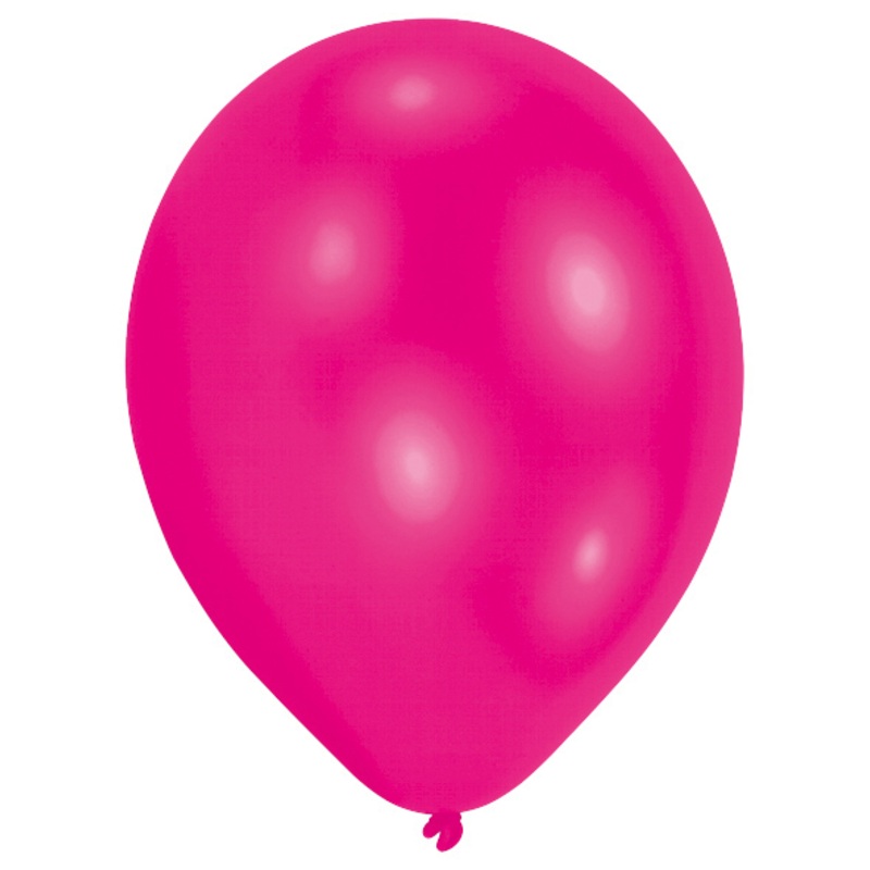 Set of 50 pink balloons 25 cm