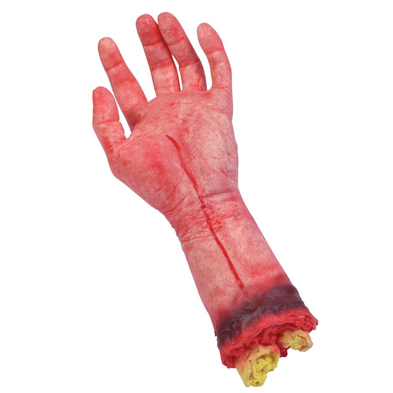 Severed bloody decorative hand