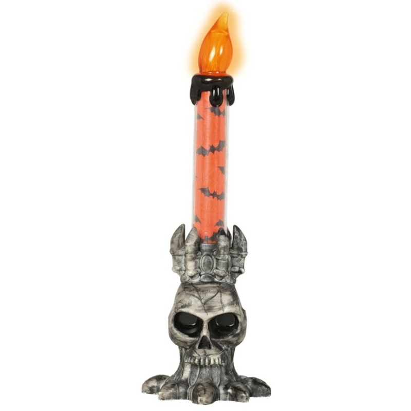 Skull LED candlestick 22cm
