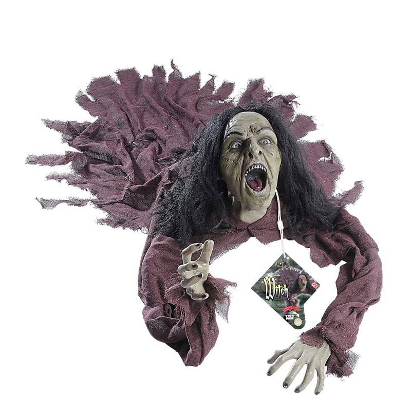 Talking Witch Halloween Prop 1m