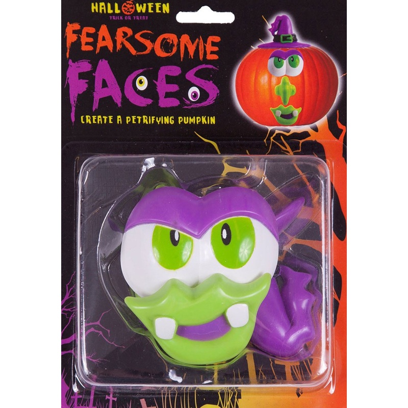 Witch face for pumpkin Halloween decoration