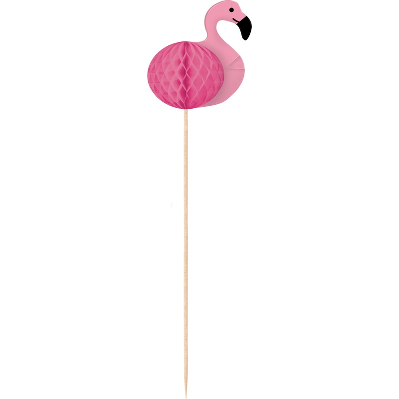 10 skewers Flamingo Paradise 16.5cm