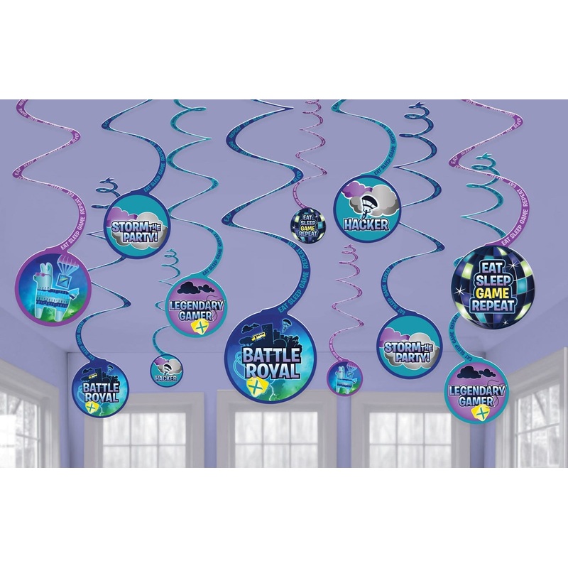 12 Battle Royal Birthday Spiral Hangers