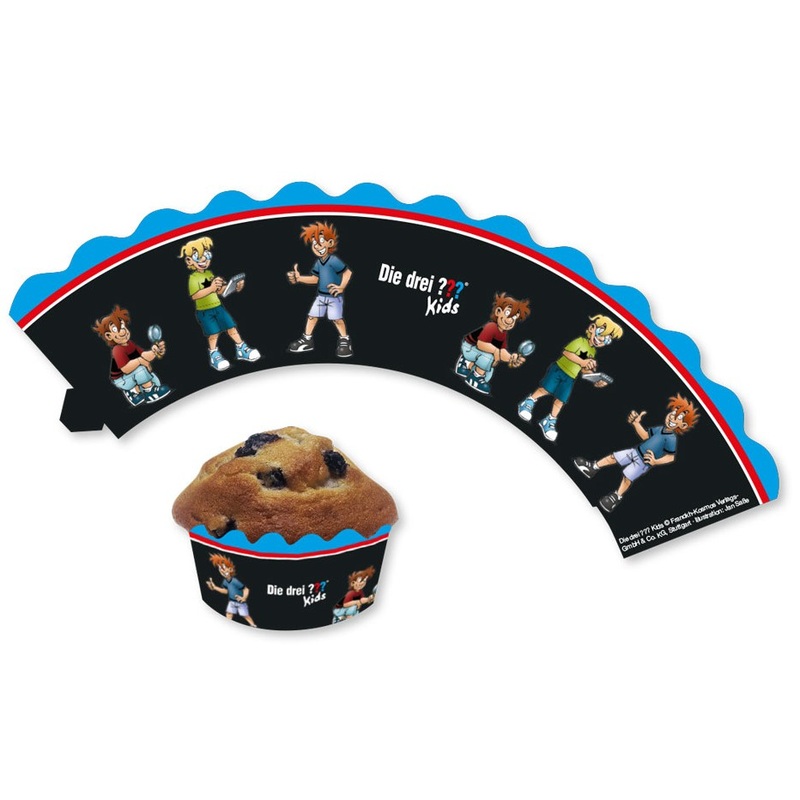 12 The three question marks Kids Muffin Banderoles