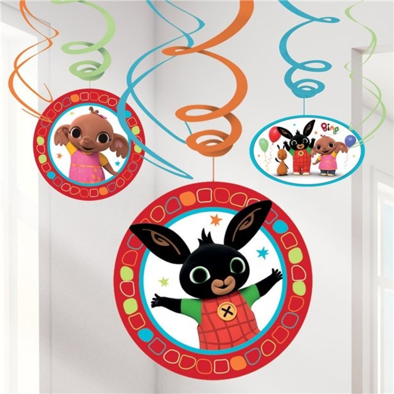 6 Bing spiral hangers