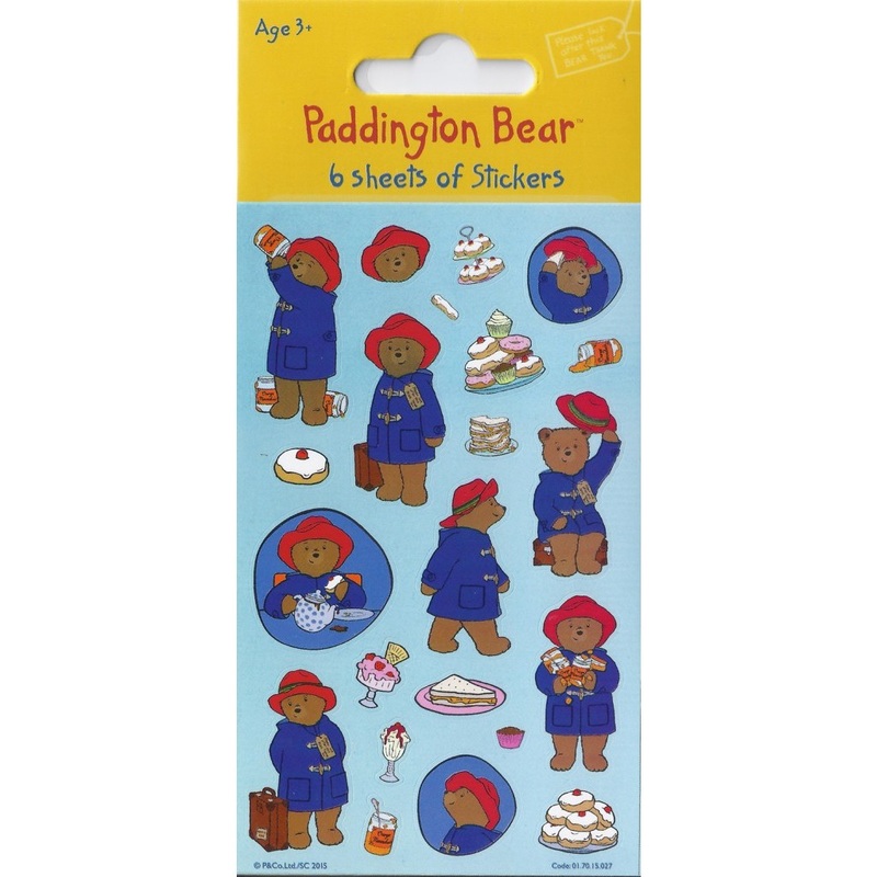 6 Paddington Bear's World sticker sheets