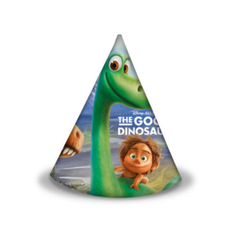 6 party hats Arlo & Spot Dinosaur Party