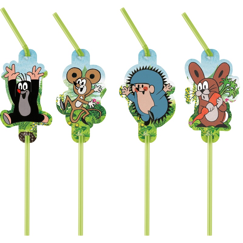 8 Little Mole Flexi Straws