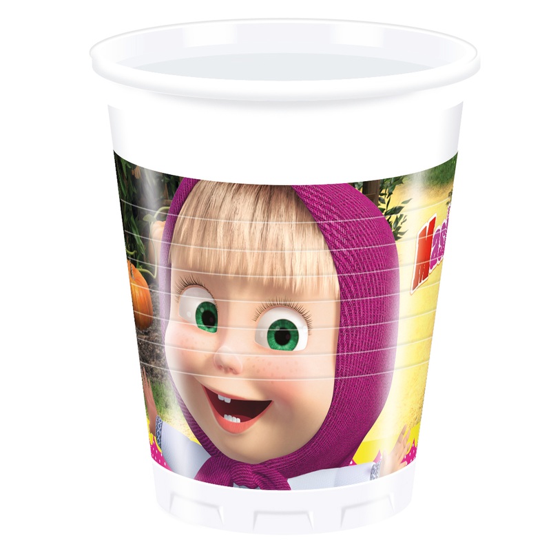 8 Mascha & The Bear Eternal Friendship Plastic Cup 200ml